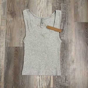Skims cotton rib tank top light heather grey Size small
New with tag